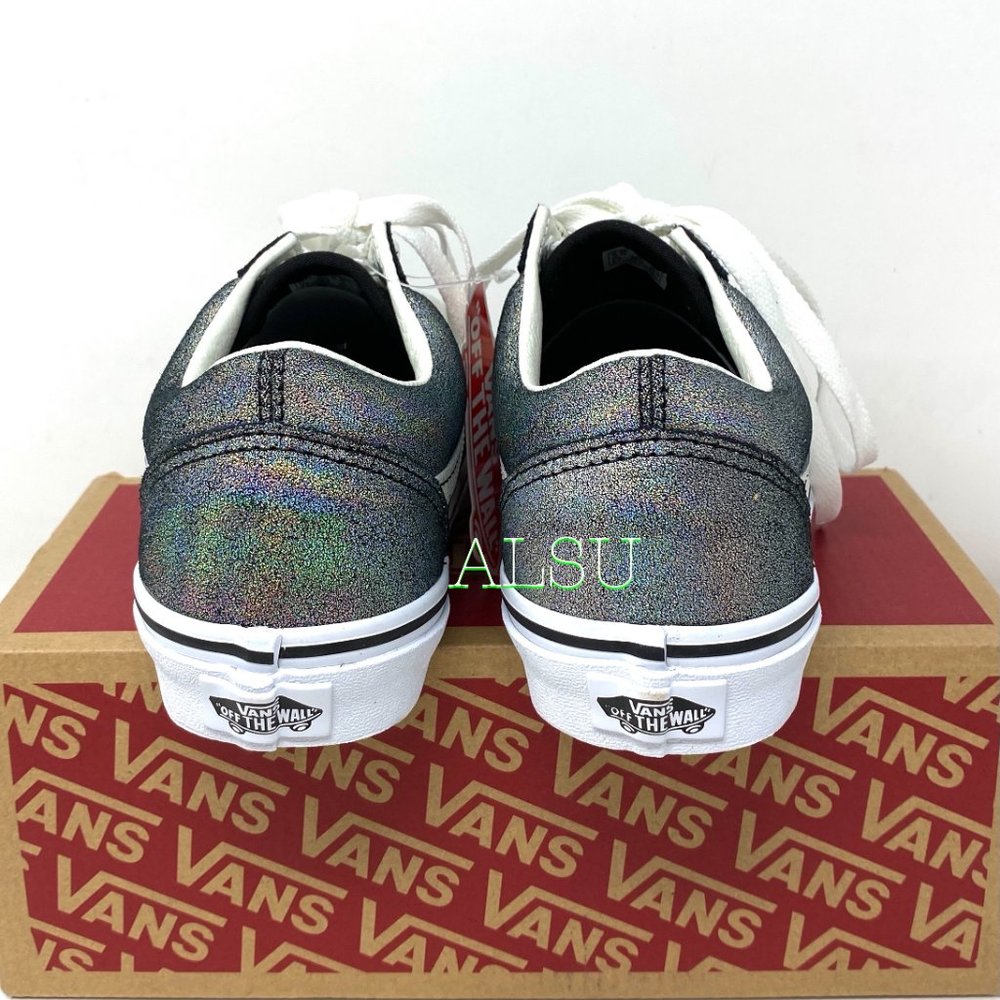 VANS Old Skool Prism Suede Silver Glitter Women’s - Picture 5 of 10